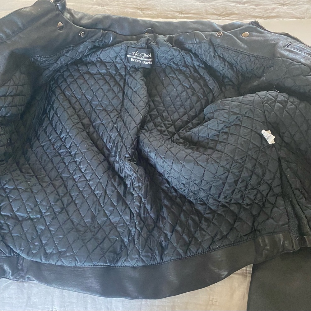 Harley Davidson leather moto jacket - Picture 5 of 10